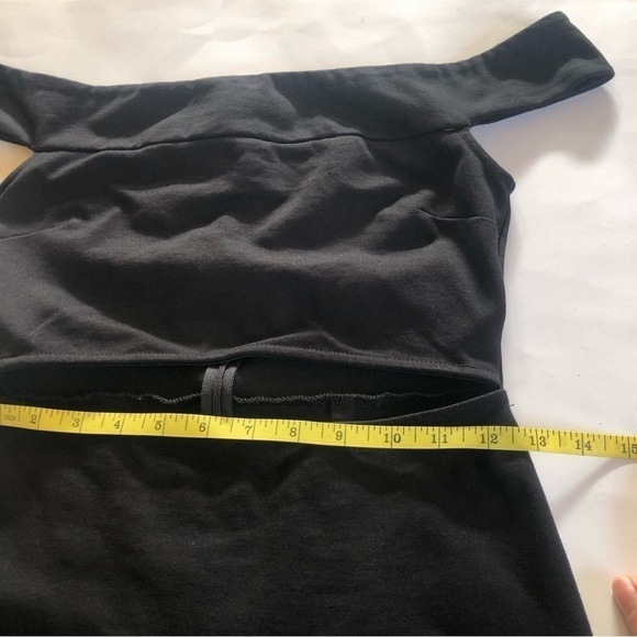 Silent + Noise Urban Outfitters Cut Out Ponte Off The Shoulder Mini Dress Size S - Picture 13 of 14